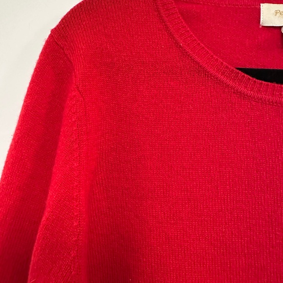 Red Peck & Peck Cashmere sweater women’s large - Picture 3 of 3